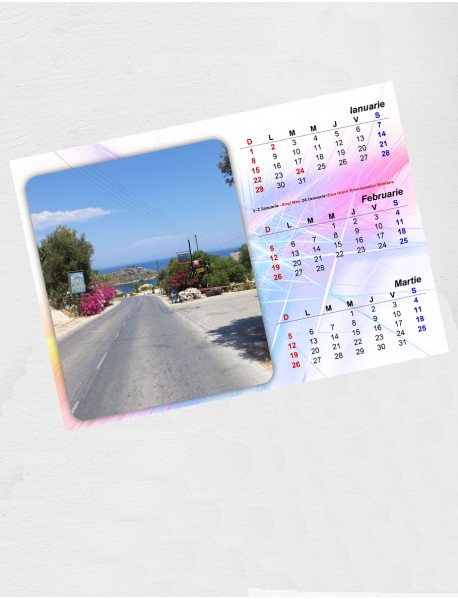 Calendar personalizat cu poze A4