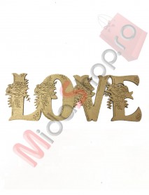 Ornament lemn de perete  ” LOVE ” mid 32